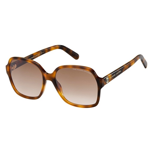 🔥♥️🔥Marc Jacobs  Havana 57MM Oversized Square Sunglasses🔥♥️🔥 - Picture 9 of 10